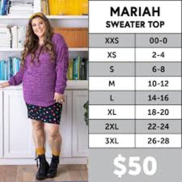 LuLaRoe Mariah White and Pink Sweater Small - Picture 6 of 6